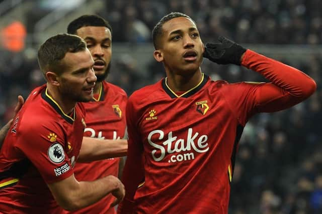 Joao Pedro scored an equaliser against Newcastle United in January (Photo by PAUL ELLIS/AFP via Getty Images)