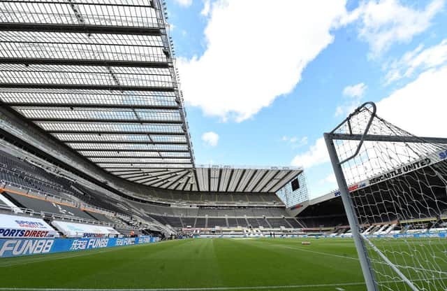 Newcastle General View during the Premier League match between Newcastle United and Liverpool FC at St. James Park on July 26, 2020 in Newcastle upon Tyne, England. (Photo by Andrew Powell/Liverpool FC via Getty Images)