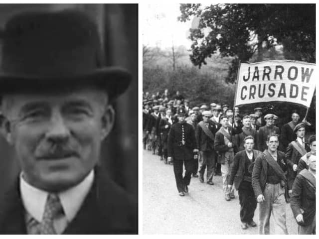 The Jarrow Crusade started by Sir John Jarvis preceded the more famous crusade by two years.