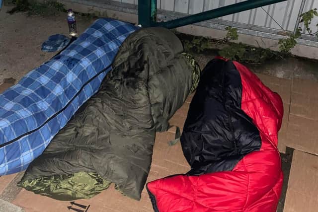 Players sleeping out for charity