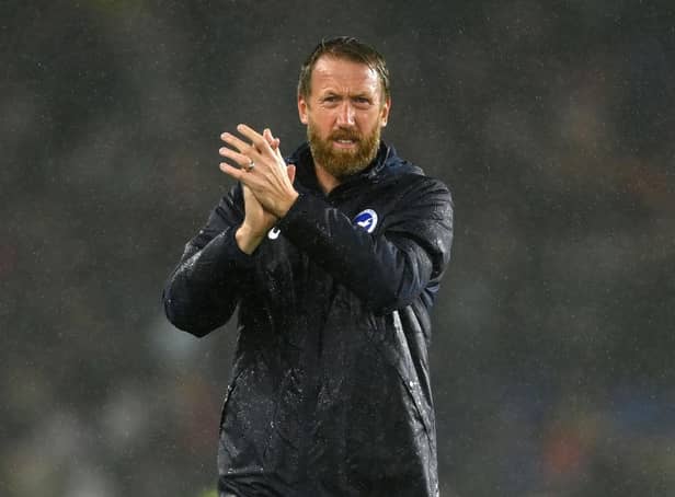 Brighton manager Graham Potter. (Photo by Mike Hewitt/Getty Images)