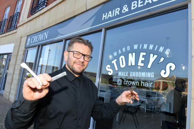Allan Stone expanded his business and had a chair at Crown Hair and Beauty on Westoe Crown Village
