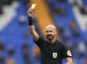 Referee Darren Drysdale.