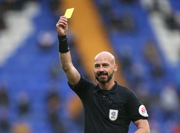 Referee Darren Drysdale.