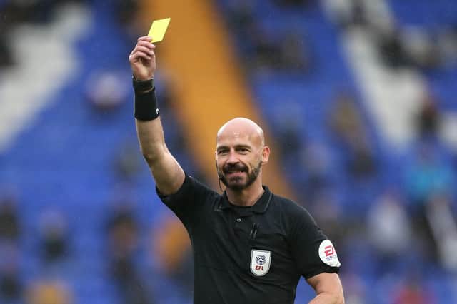 Referee Darren Drysdale.