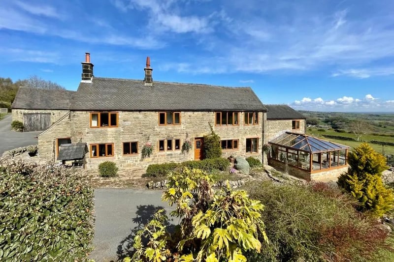 This stunning four-five-bedroom, stone-built farmhouse is nestled in a beautiful rural location with wonderful far-reaching views over Ashover Hills and Ogston Reservoir. It is on themarket for a guide price of £1.5 million with Strike.