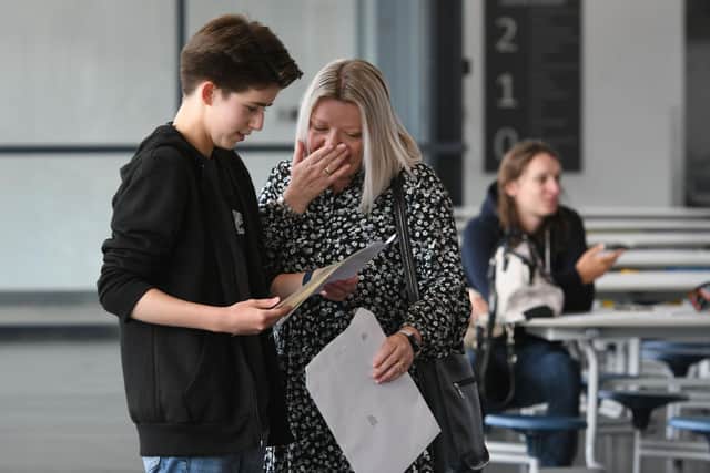 Students received their A level results at Harton Academy.