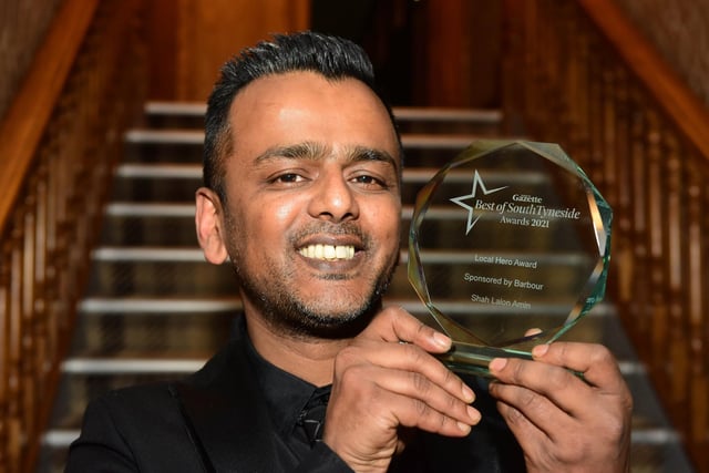 Winner of the Barbour Local Hero Award, Shah Lalon Amin, smiles for the camera.
