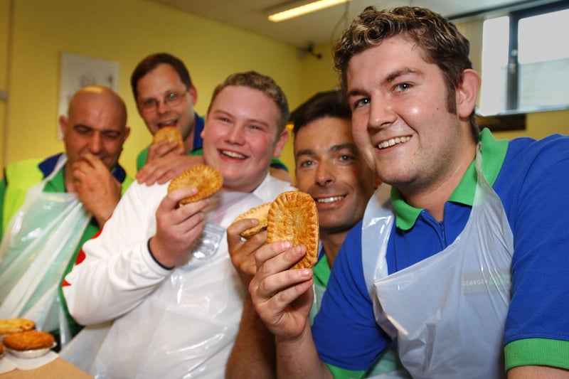 A pie-eating contest at the Asda store in Grangetown in 2003. Does this bring back great memories?