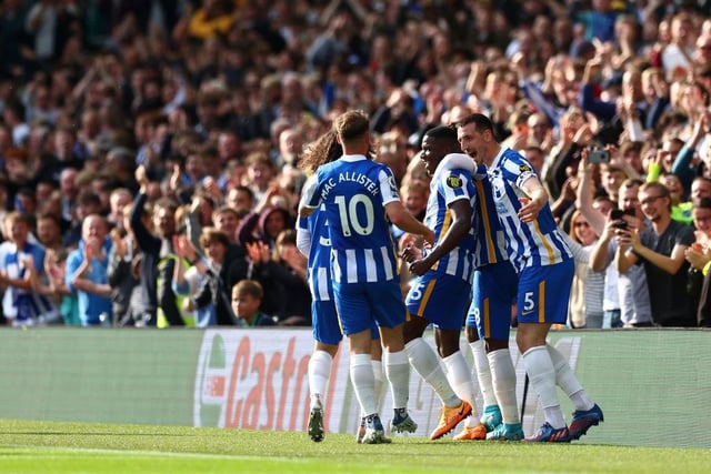 One win from their final two games will mean Brighton finish with a half-century of points. They’re already guaranteed their highest Premier League haul in what has been a great season for Graham Potter’s side.