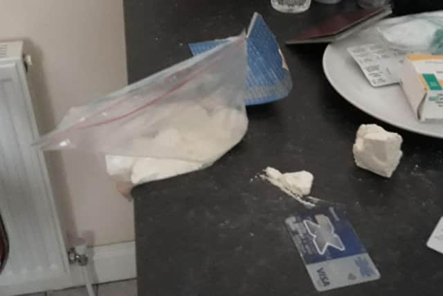 Some of the drugs recovered by police in South Shields after a tip off from a workman.