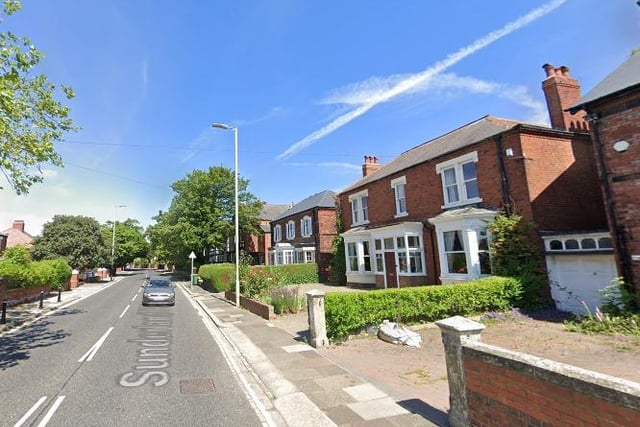 The average cost of a property on Sunderland Road is £360,197 according to the data.