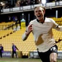 Ben Waine celebrates his FA Cup winning goal against Bristol City. 