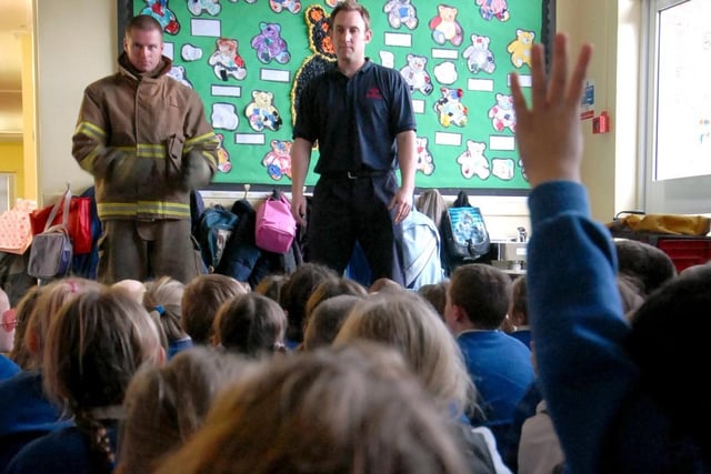 Into the classroom to find out more about the fire brigade.