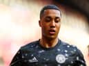 Youri Tielemans warming up for Leicester City. (Photo by Dean Mouhtaropoulos/Getty Images)