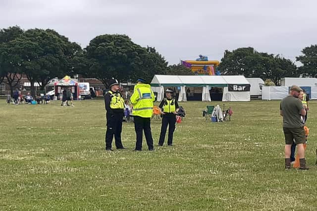Security was stepped up following reported disorder at a previous gig.