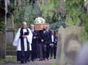 Former Hartlepool United manager Len Ashurst's funeral at Whitburn Parish Church.
