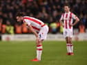 STOKE ON TRENT, ENGLAND - JANUARY 03: Morgan Fox of Stoke City looks dejected following the Sky Bet Championship match between Stoke City and Preston North End at Bet365 Stadium on January 03, 2022 in Stoke on Trent, England. (Photo by Nathan Stirk/Getty Images)