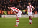 STOKE ON TRENT, ENGLAND - JANUARY 03: Morgan Fox of Stoke City looks dejected following the Sky Bet Championship match between Stoke City and Preston North End at Bet365 Stadium on January 03, 2022 in Stoke on Trent, England. (Photo by Nathan Stirk/Getty Images)