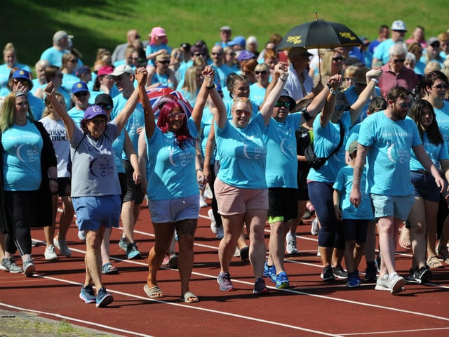 Cancer Research Relay for Life at Monkton Stadium, Jarrow.