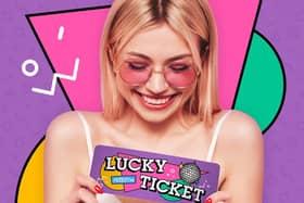 The lucky ticket competition will allow one lucky party-goer the chance to attend the birthday bash