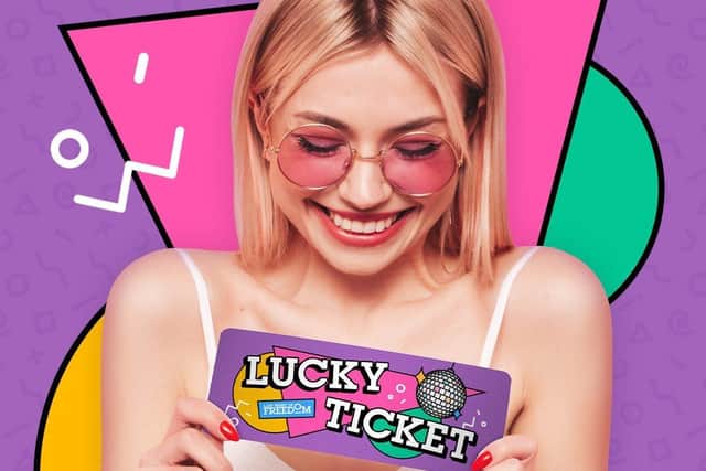 The lucky ticket competition will allow one lucky party-goer the chance to attend the birthday bash