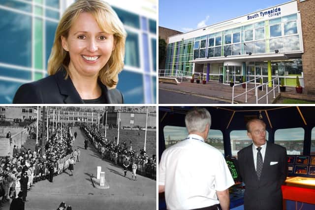 Prince Philip made two visits to the college, 40 years apart.