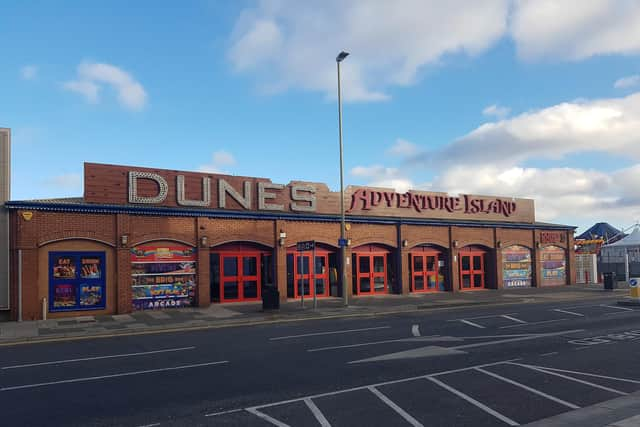 The new cafe is set to take shape outside the Dunes.