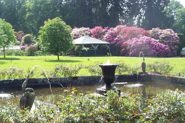 The gardens at Chillingham Castle.