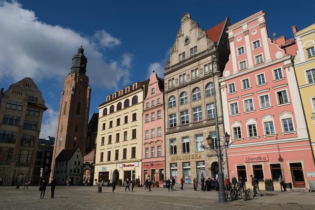 Wroclaw in Poland has over 1,000 years of history, including the kingdoms of Bohemia, Poland, Prussia, Germany and the Hapsburgs. It is the fourth largest city in Poland and can be reached from £120. (Photo by Sean Gallup/Getty Images)