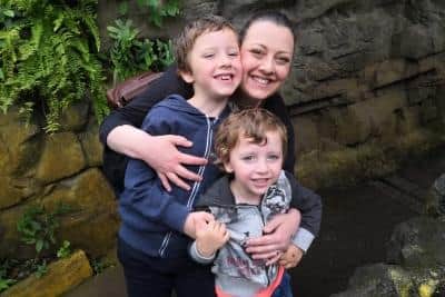 Gillian and her sons.