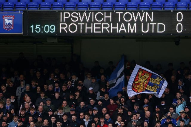 Average league attendance at Portman Road this season = 25,711