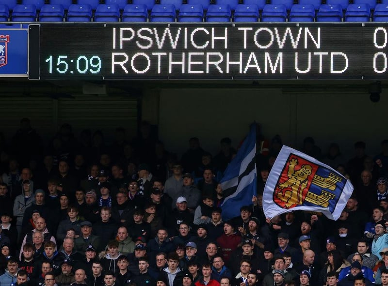 Average league attendance at Portman Road this season = 25,711