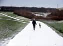 A cold snap brought snow to the region in December