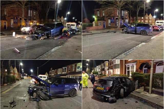 Police are investigating following a crash in East Boldon on Thursday, February 10.