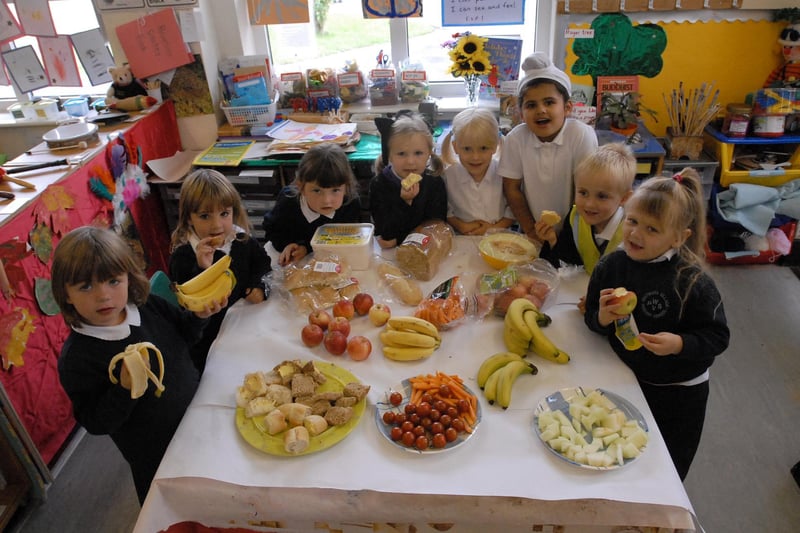 Healthy eating in the reception class. Can you believe it was 17 years ago.