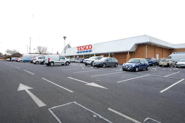 The Tesco store at Simonside.