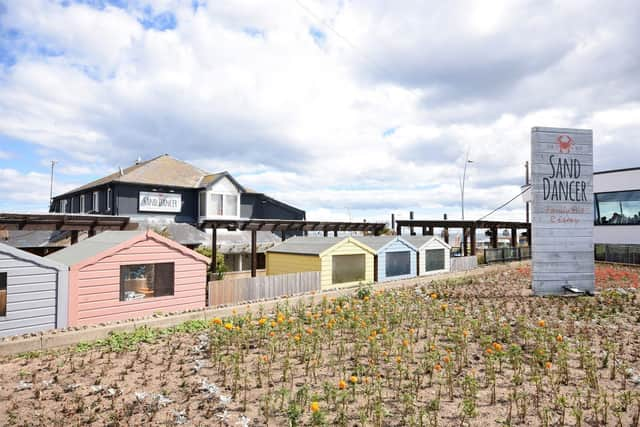 The Sand Dancer pub on the coastline at South Shields.