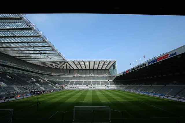 Newcastle United's ground St James' Park.