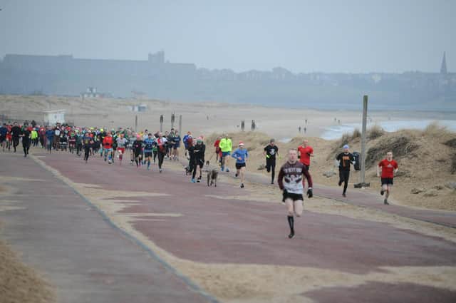 The start of a previous South Shields parkrun.