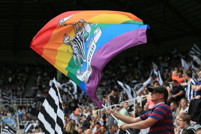United with Pride do a fantastic job alongside the club (Photo by LINDSEY PARNABY/AFP via Getty Images)