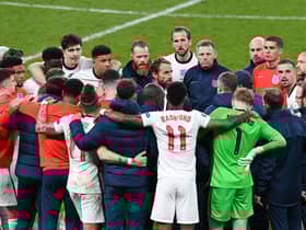 There was a great togetherness in the squad with both players and head coach Gareth Southgate and his staff, which helped bring some positivity to the whole occasion. Photo by Facundo Arrizabalaga - Pool/Getty Images