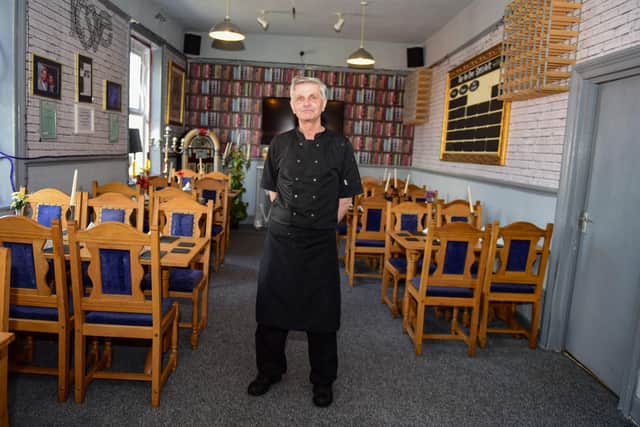 Chef at The Crown & Anchor, Jarrow, David Johnson, inside their restaurant which is open today.