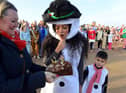 Jade Thirlwall celebrates her birthday with nephew Karl Thirlwall at the Cancer Connection Boxing Day Dip
