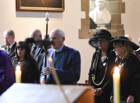 The service took place at St Paul's Church in Jarrow on Sunday.