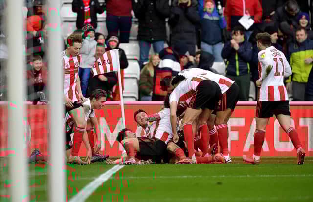 Charlie Wyke celebrates his goal