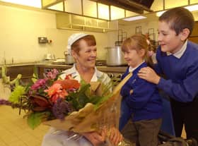 Brenda Robb spent 25 years at Lukes Lane Community Primary School in Hebburn and here she is on her retirement in 2005 with pupils Kelsie Howorth and Nathan Bull.