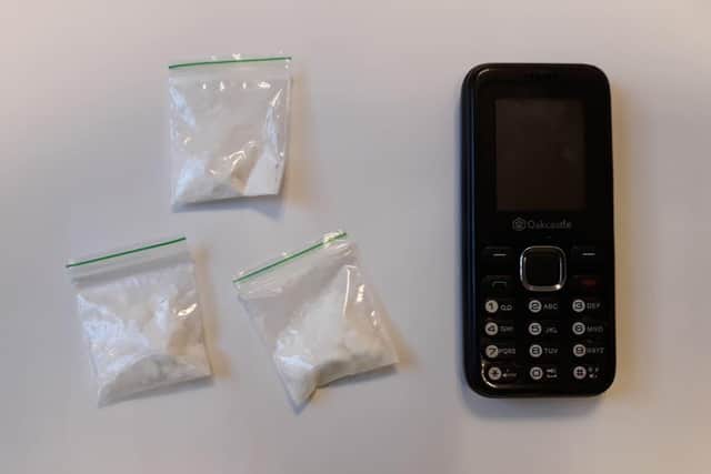 Officers chased down the suspect in Jarrow before finding cocaine inside the car.