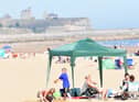 A busy Sandhaven Beach