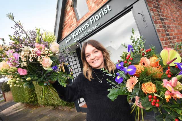 New owner of the former Jan Watters florist in Cleadon Village Caroline Oxberry.